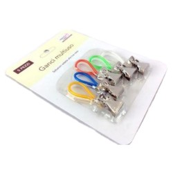 Σετ 5 μανταλάκια για πετσέτες χρωματιστά