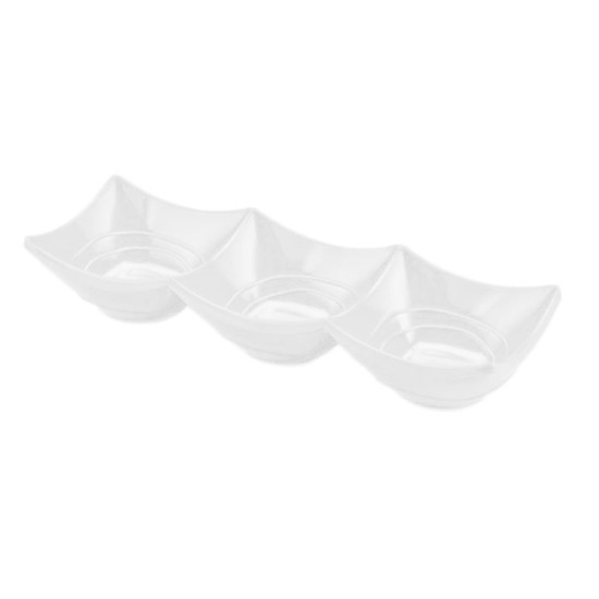 Μπωλ μελαμίνης 3 θέσεων τετράγωνο 24x8x4εκ.