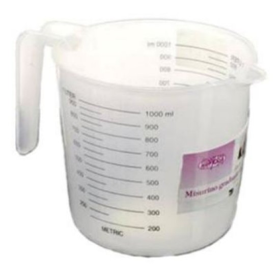 Κανάτα-δοσομετρητής πλαστική 1L