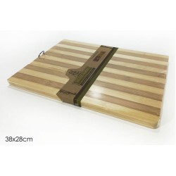 Βάση κοπής ξύλινη με κρίκο 38x28εκ.