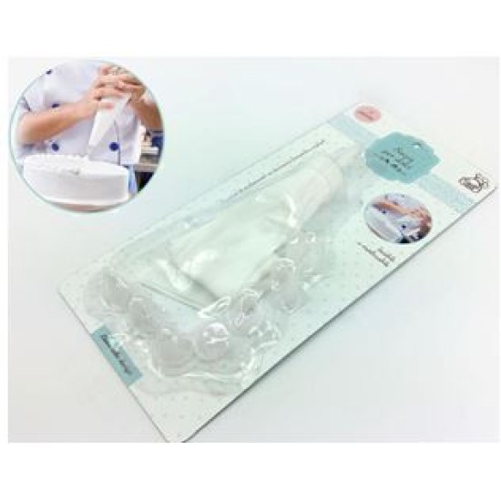 Κορνέ ζαχαροπλαστικής με 7 μύτες πλαστικές