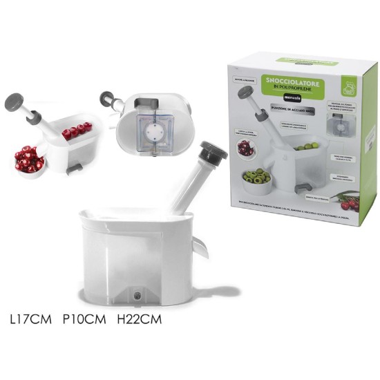 Αφαιρετής κουκουτσιών επιτραπέζιος πλαστικός με βεντούζα 17x10x22εκ.