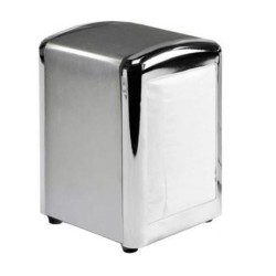 Χαρτοπετσετοθήκη ανοξείδωτη δύο όψεων 10x9x13,5εκ.