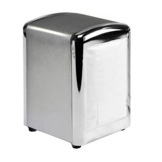 Χαρτοπετσετοθήκη ανοξείδωτη δύο όψεων 10x9x13,5εκ.