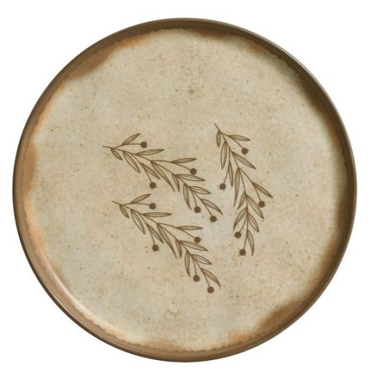 Πιάτο φρούτου stoneware 21,5εκ. Bio Nativa