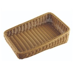 Πανέρι μελί rattan 45x60x5/12εκ.