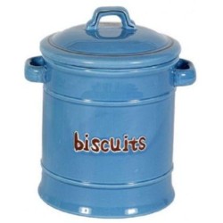 Μπισκοτιέρα κεραμική μπλε 17x13x19εκ. Old Fashion