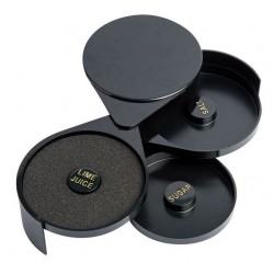 Ρίμερ μαργαρίτας πλαστικό ABS μαύρο 20x7εκ.