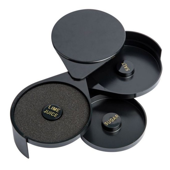 Ρίμερ μαργαρίτας πλαστικό ABS μαύρο 20x7εκ.