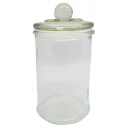Βάζο γυάλινο με αεροστεγές καπάκι 300ml 8x15εκ.