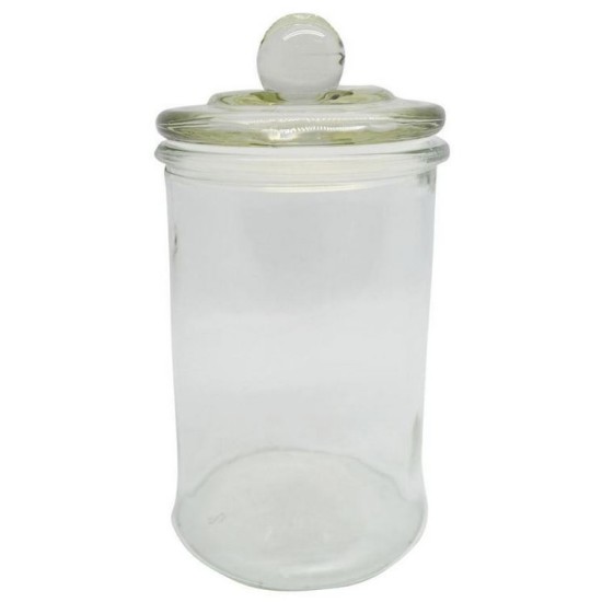 Βάζο γυάλινο με αεροστεγές καπάκι 300ml 8x15εκ.