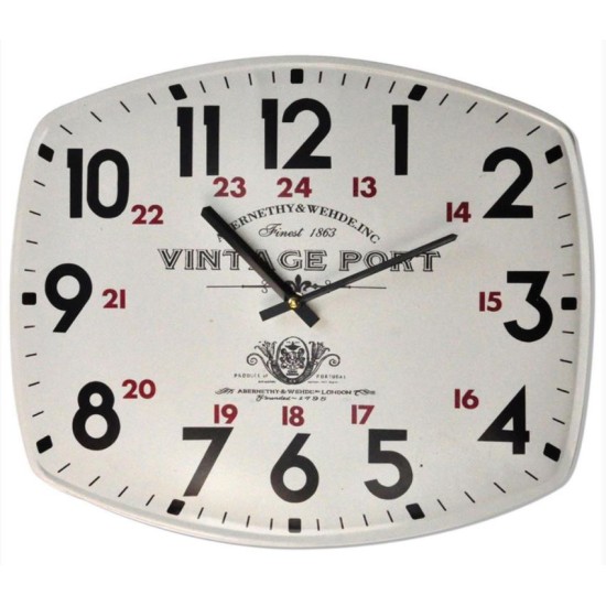 Ρολόι τοίχου μεταλλικό 40x33εκ.