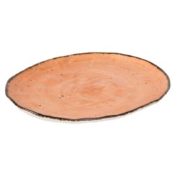 Πιατέλα κεραμική οβάλ πορτοκαλί 33x22,8x2,3εκ. SPLASH