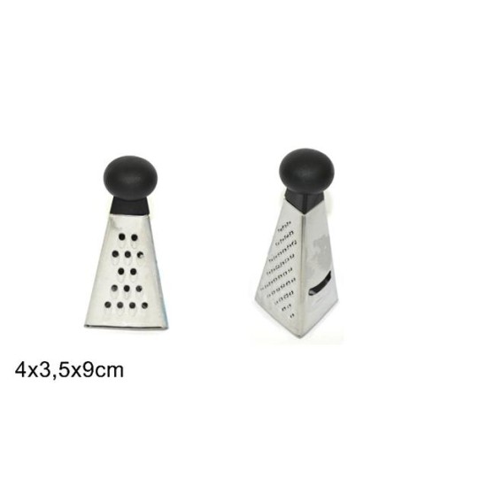 Τρίφτης mini τρίγωνος ανοξείδωτο/πλαστικό 4x3,5x9εκ.