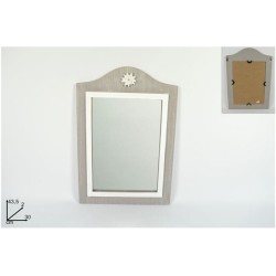 Καθρέπτης τοίχου ξύλινος 30x2x42,5εκ.