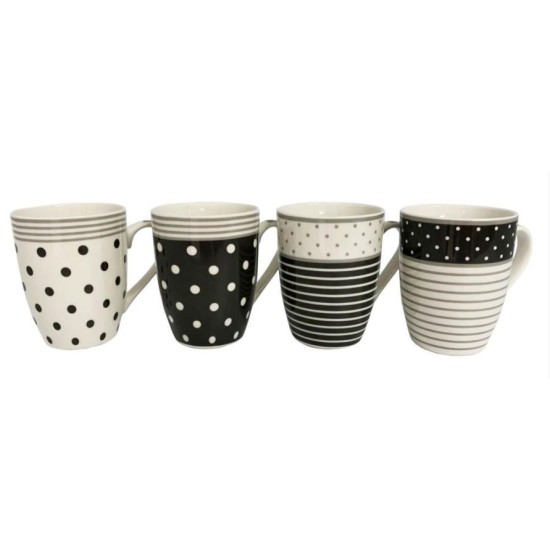 Κύπελο πορσελάνης 4 σχέδια 340ml