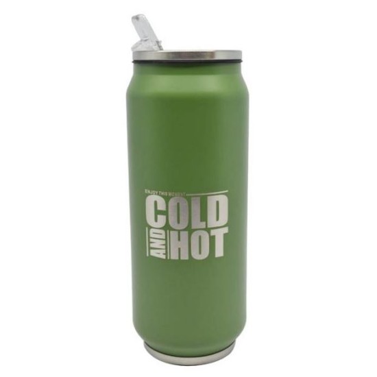 Ποτήρι-θερμός ανοξείδωτο σκούρο πράσινο 500ml