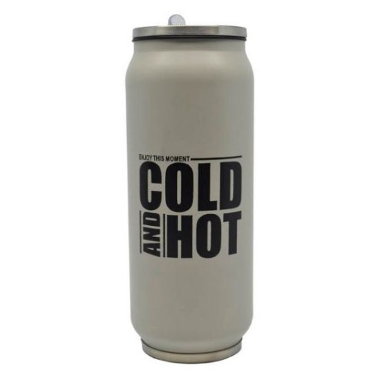 Ποτήρι-θερμός ανοξείδωτο μπεζ 500ml