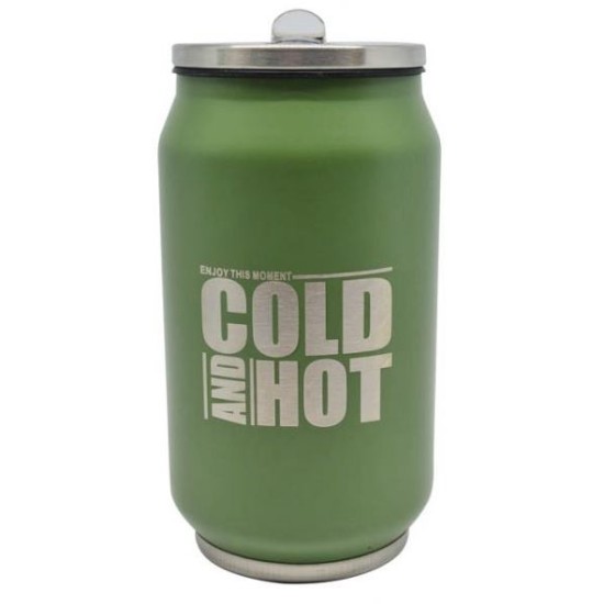 Ποτήρι-θερμός ανοξείδωτο σκούρο πράσινο 330ml