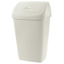 Κάδος απορριμάτων πλαστικός με αιωρούμενο καπάκι 22,5x28,5x47εκ. 15L AURORA
