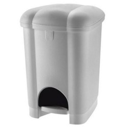 Πεντάλ μπάνιου πλαστικό γκρι 30,2x27,5x41,5εκ. 16L Carolina