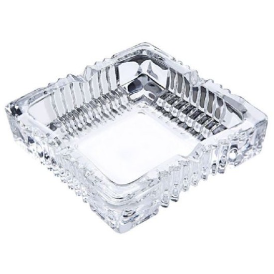 Σταχτοδοχείο γυάλινο τετράγωνο 14εκ.