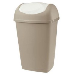 Κάδος απορριμάτων πλαστικός σταχτί 32,5x25,5x52εκ. 25L GRACE