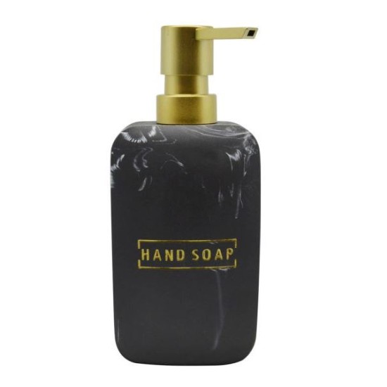 Δοχείο για κρεμοσάπουνο polyresin μαύρο μάρμαρο