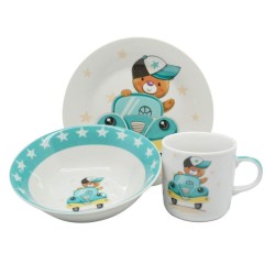 Σετ μπεμπέ 3 τεμαχίων πορσελάνης 