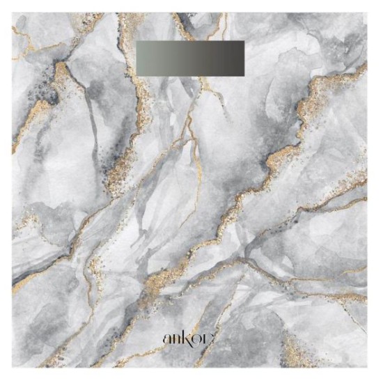 Ζυγαριά μπάνιου ηλεκτρονική γυάλινη 30x30εκ.