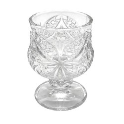 Σετ 6 ποτήρια λικέρ γυάλινα με σκάλισμα 50ml