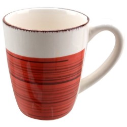 Κύπελο κεραμικό πορτοκαλί/λευκό 13oz