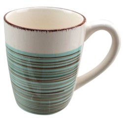 Κύπελο κεραμικό βεραμάν/λευκό 13oz