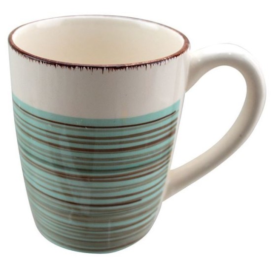 Κύπελο κεραμικό βεραμάν/λευκό 13oz