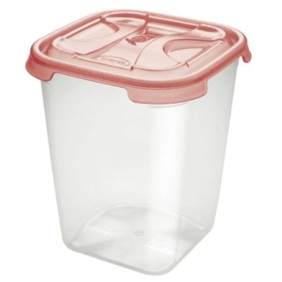 Φαγητοδοχείο τετράγωνο πλαστικό 19,5x19,5x21,5εκ. 4.75L NUVOLA