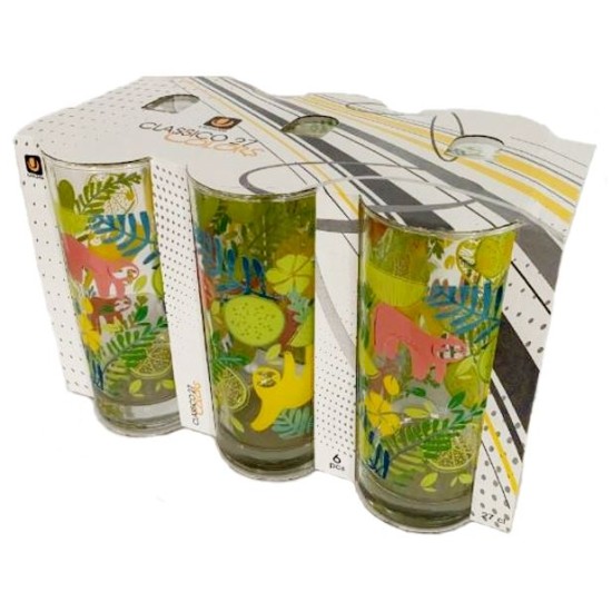 Σετ 6 ποτήρια νερού 270ml Jungle