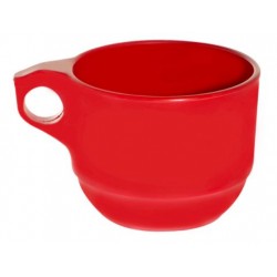 Φλυτζάνι τσαγιού μελαμίνης κόκκινο 7x8,5εκ. 250ml Family