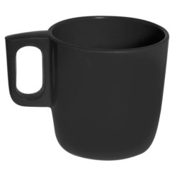 Κύπελο μελαμίνης μαύρο 8,5x8,5εκ. 300ml Family