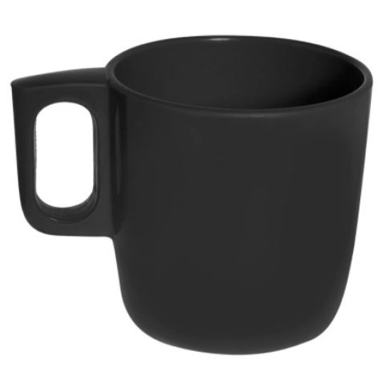 Κύπελο μελαμίνης μαύρο 8,5x8,5εκ. 300ml Family