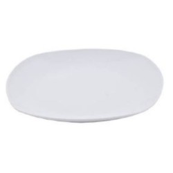 Πιάτο ρηχό πορσελάνινο τετράγωνο λευκό 24,5x24,5εκ.