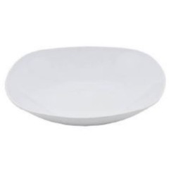 Πιάτο βαθύ πορσελάνης τετράγωνο λευκό 21,5x21,5εκ.