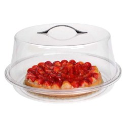 Σετ βιτρίνα δίσκος με καπάκι PC 35x16εκ.