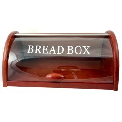Ψωμιέρα ξύλινη καφέ 36x29x16εκ.