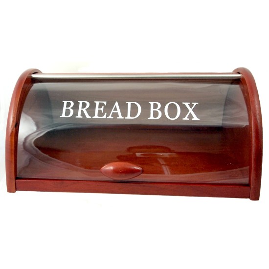 Ψωμιέρα ξύλινη καφέ 36x29x16εκ.