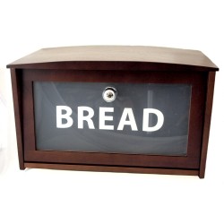 Ψωμιέρα ξύλινη με ντουλάπι 35x22x24εκ.