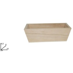 Θήκη ζάχαρης/τσαγιού ξύλινη 15x6x4,5εκ.