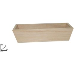 Θήκη ζάχαρης/τσαγιού ξύλινη 20x6x4,5εκ.