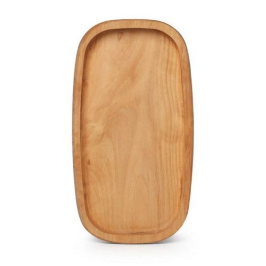 Πιατέλα ξύλινη καρυδιά σκαμένη 30x16,5x3,2εκ.