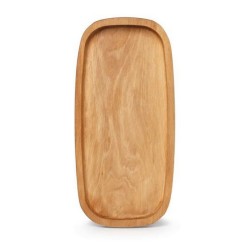 Πιατέλα ξύλινη καρυδιά σκαμένη 30x13,5x3,2εκ.