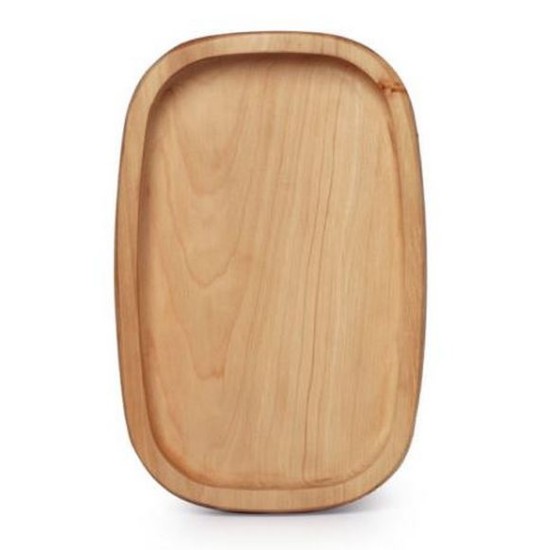 Πιατέλα ξύλινη καρυδιά σκαμένη 25x16,5x3,2εκ.